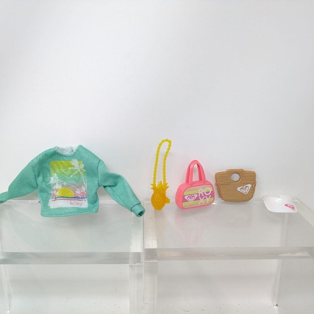 Barbie Doll Fashion ROXY Sweatshirt, handbags, Purse, Visor Replacement